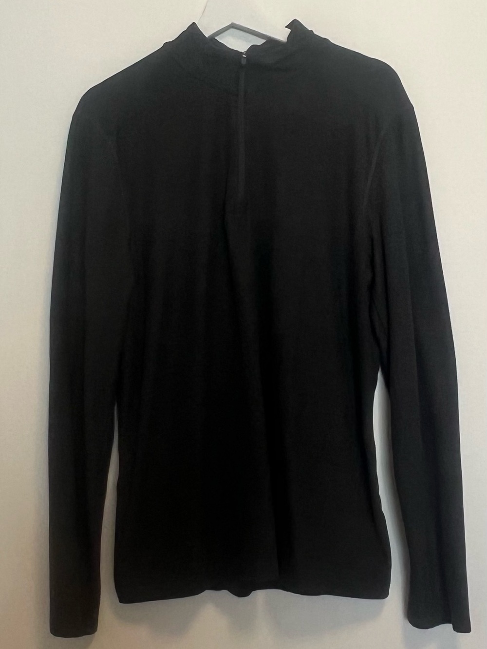 Kyodan Men's Black Half-Zip Pullover Sweater Athletic Quarter Zip Size M
